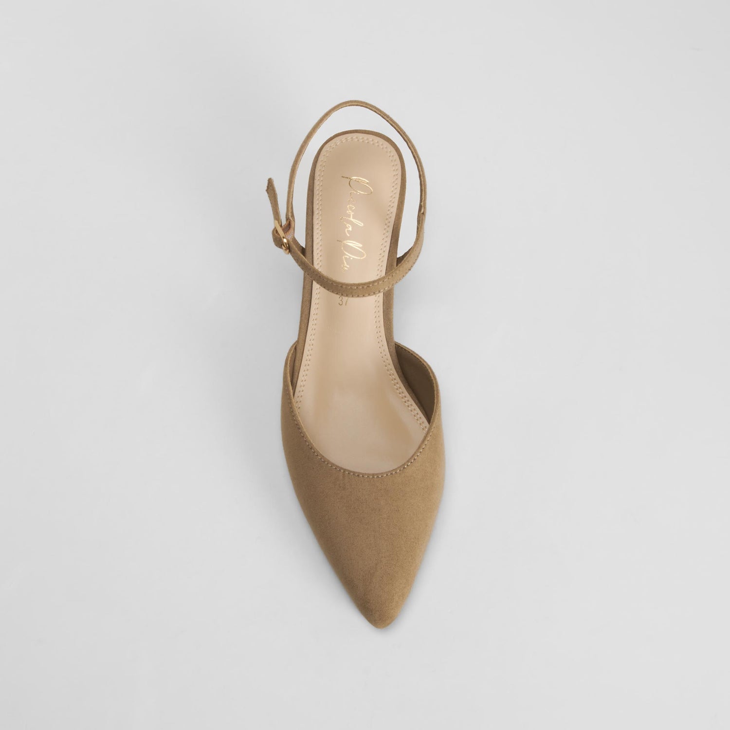 Zapato tacón destalonado salón beige PICCOLA PIU