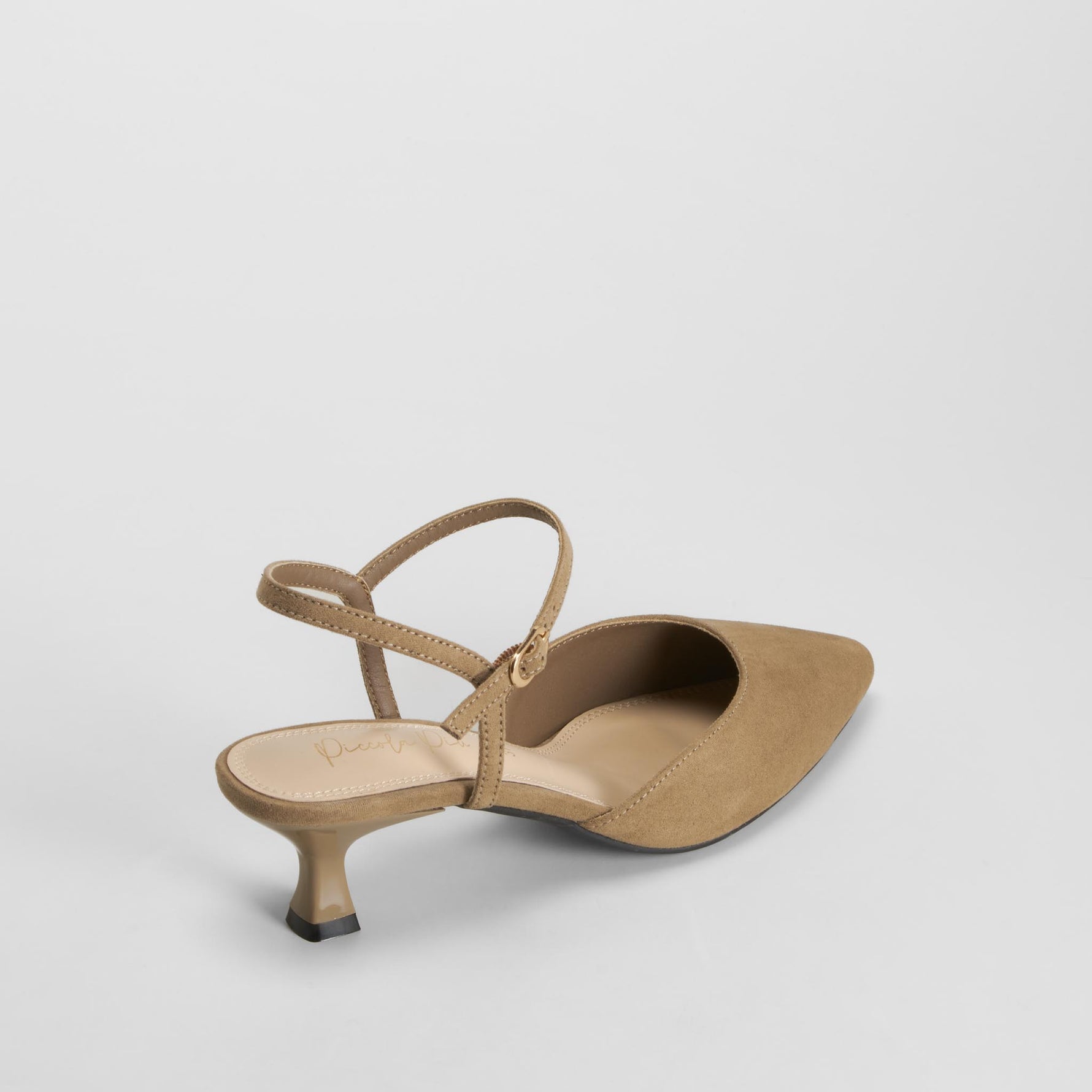 Zapato tacón destalonado salón beige PICCOLA PIU