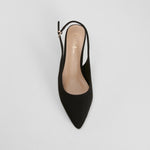 Zapato tacón destalonado salón negro PICCOLA PIU