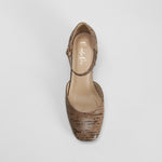 Zapato tacón medio beige elegante PICCOLA PIU
