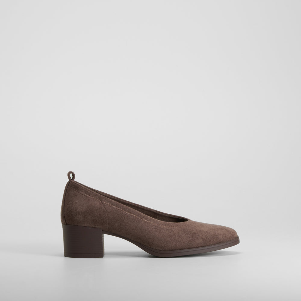 Zapato tacón elegante marrón PICCOLA PIU