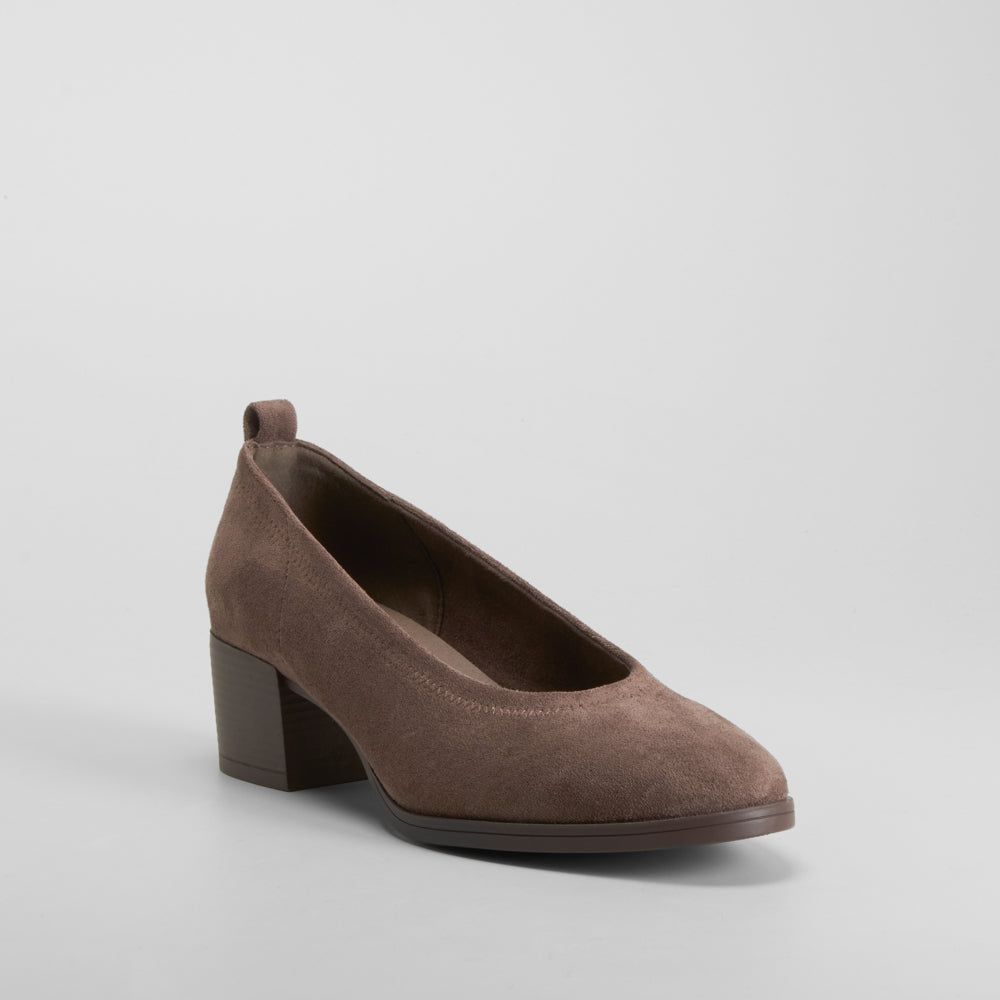 Zapato tacón elegante marrón PICCOLA PIU