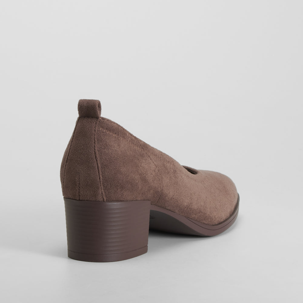 Zapato tacón elegante marrón PICCOLA PIU
