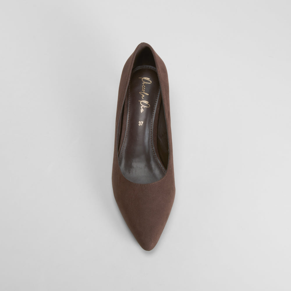 Zapato tacón chupete marrón PICCOLA PIU