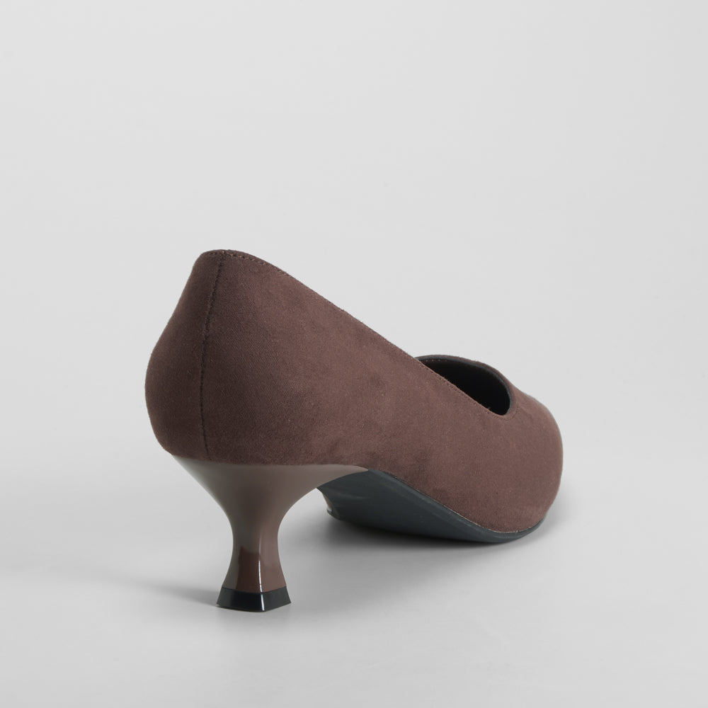 Zapato tacón chupete marrón PICCOLA PIU