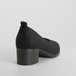 Zapato tacón bajo elegante negro PICCOLA PIU