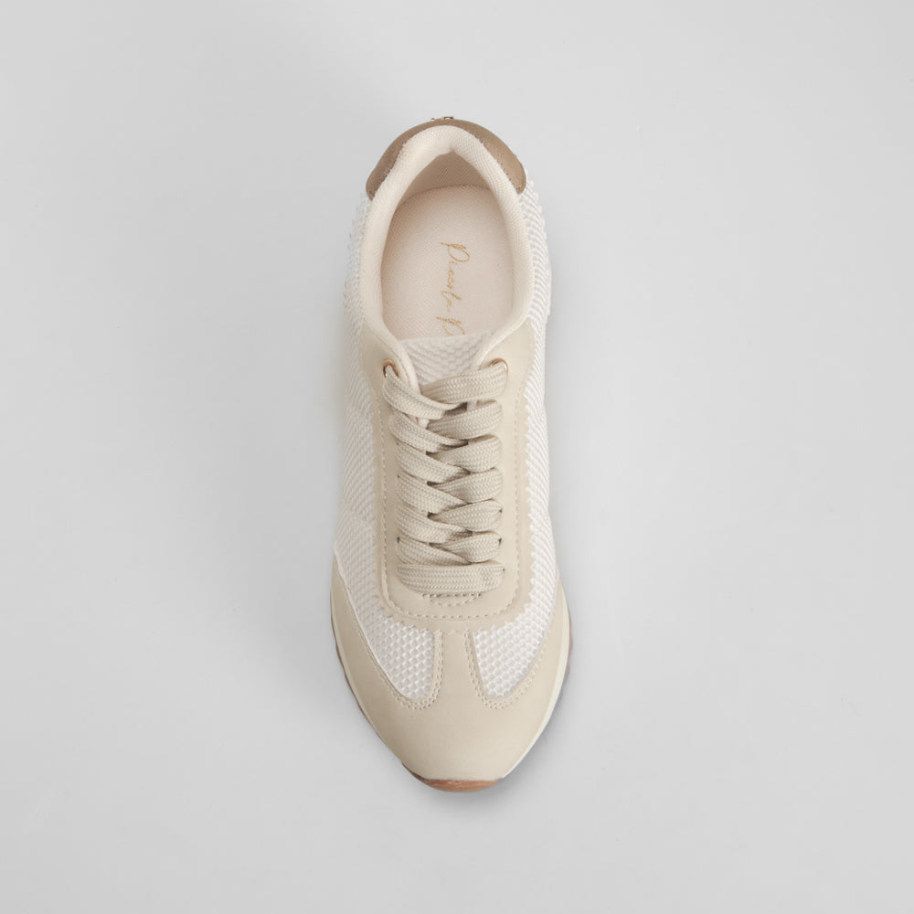 Zapatilla casual beige suela gruesa PICCOLA PIU