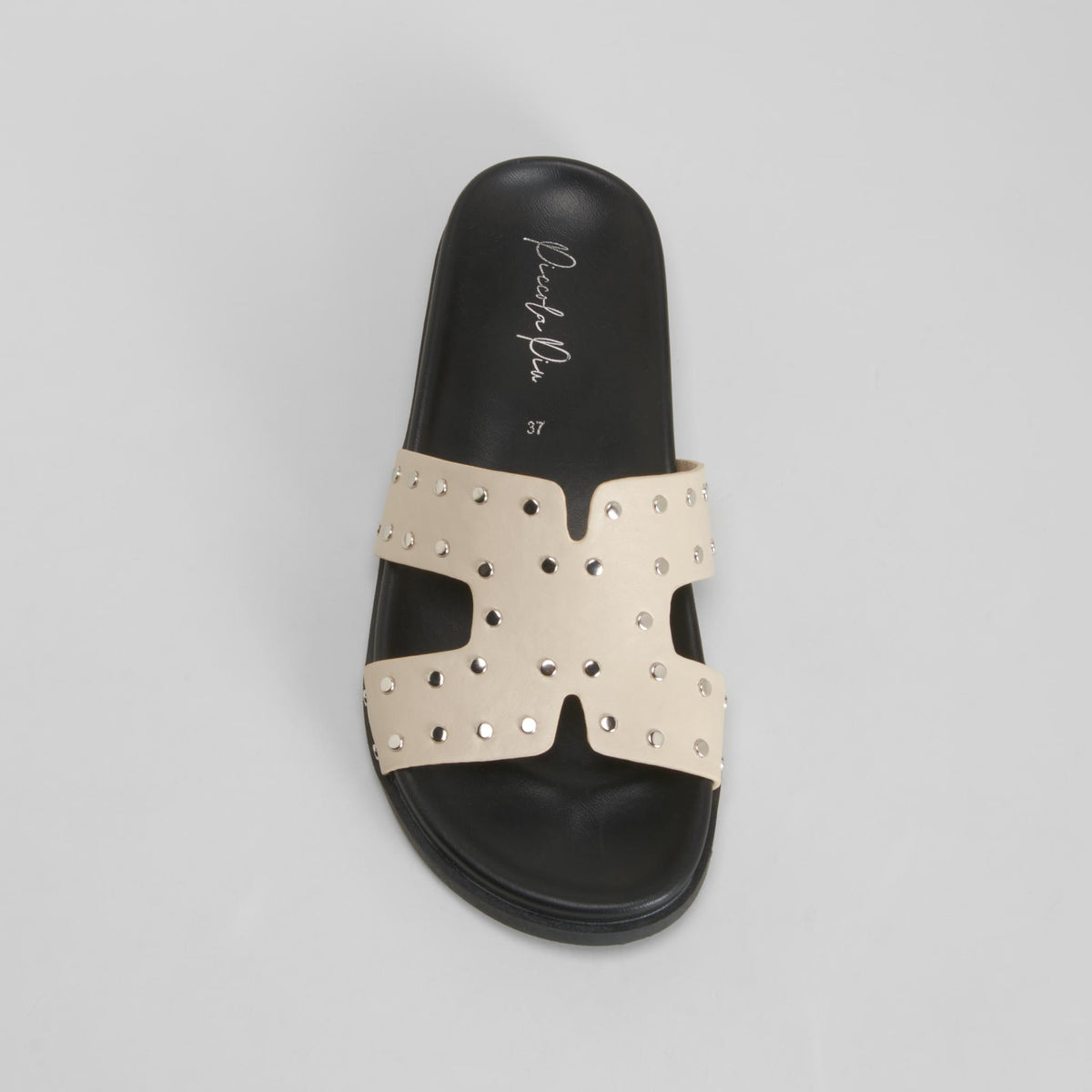 Sandalia bio tachuelas blanca PICCOLA PIU