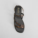 Sandalia tiras animal print multicolor PICCOLA PIU