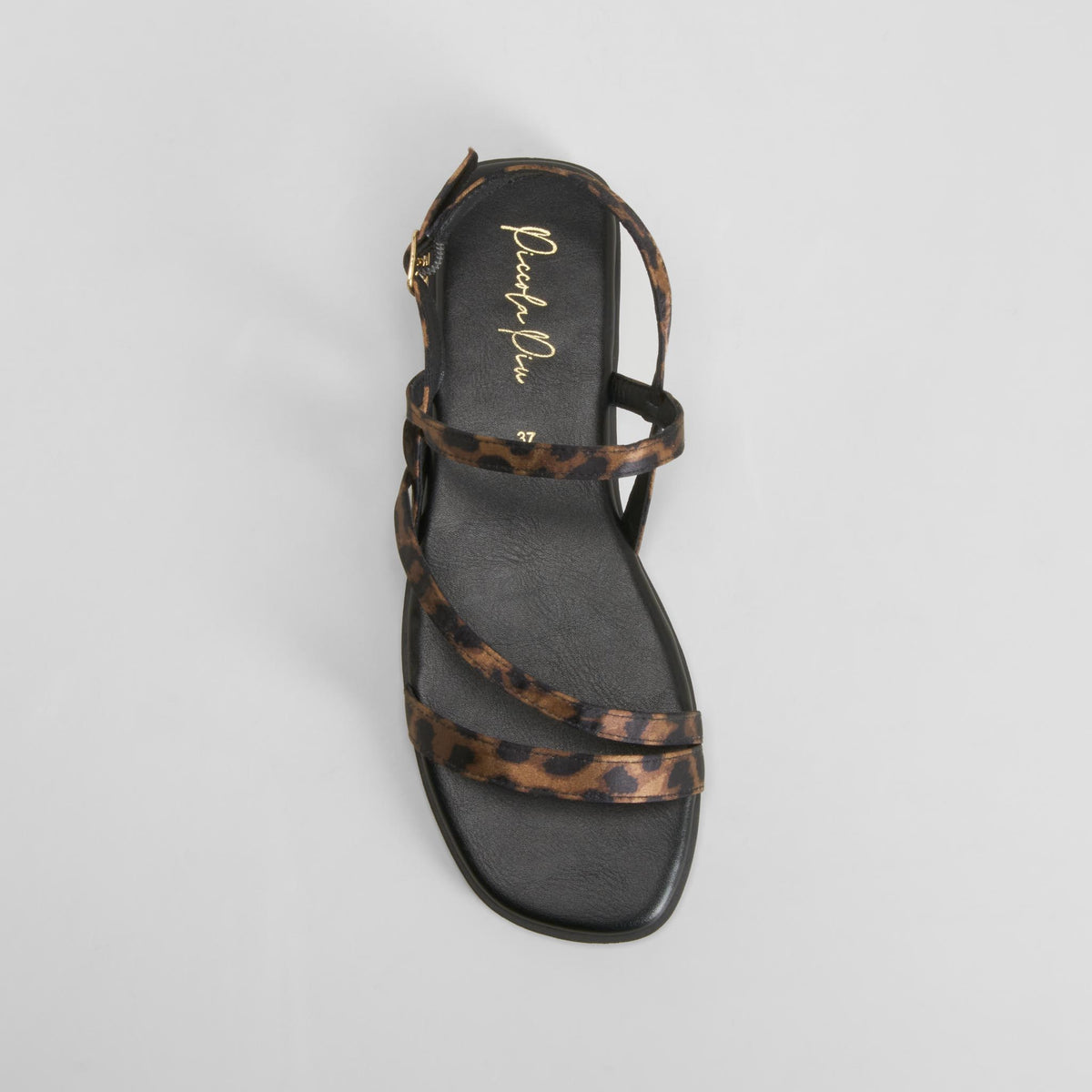 Sandalia tiras animal print multicolor PICCOLA PIU