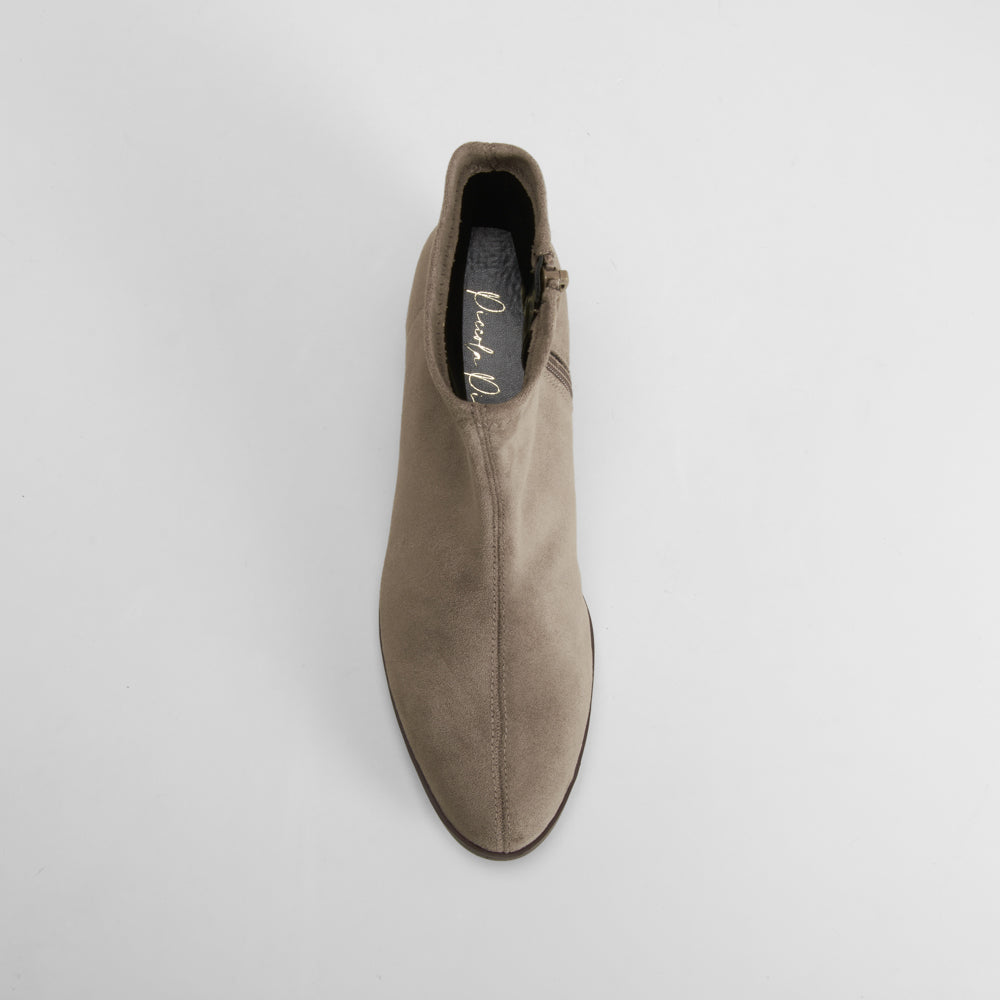 Botín tacón elástico beige PICCOLA PIU