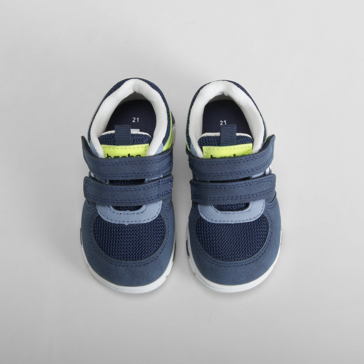Zapatilla deportiva doble velcro azul bebé BACHE