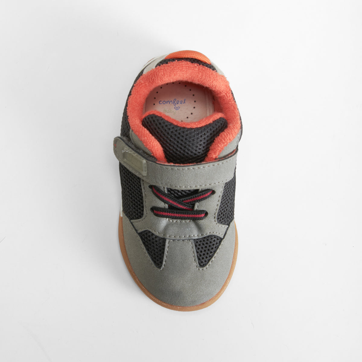 Zapatilla deportiva velcro bebé gris COMFEET BABY