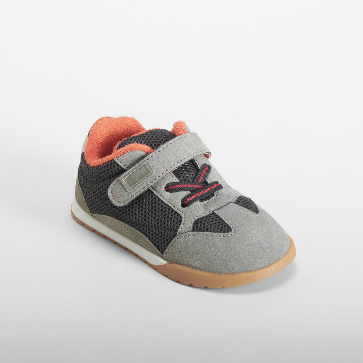 Zapatilla deportiva velcro bebé gris COMFEET BABY