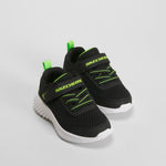 Zapatilla Bounder Quantarun velcro negra SKECHERS