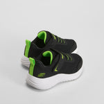 Zapatilla Bounder Quantarun velcro negra SKECHERS