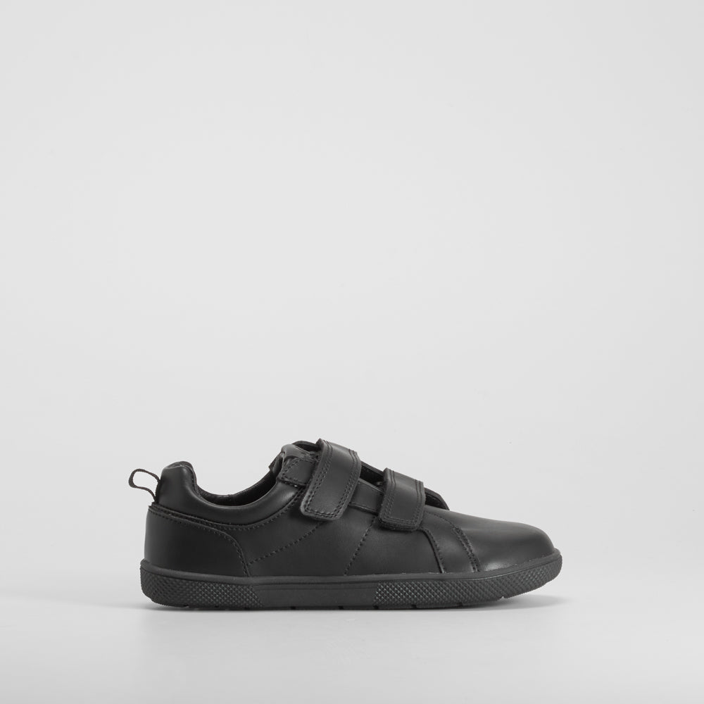 Zapato colegial piel barefoot negro COMFEET KIDS