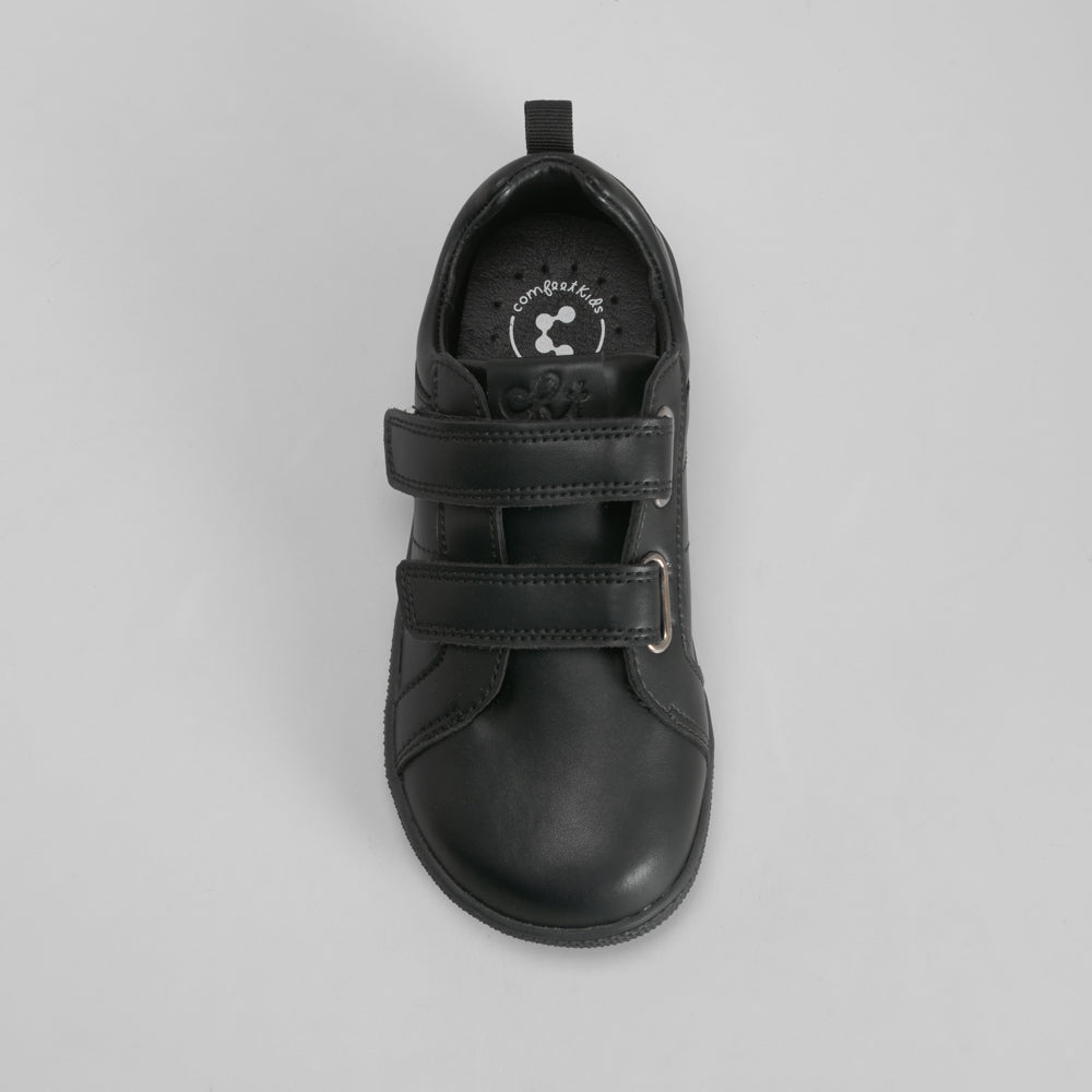 Zapato colegial piel barefoot negro COMFEET KIDS