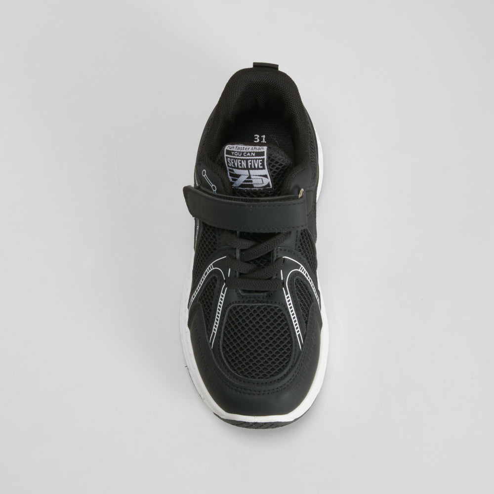 Sneaker con velcro negra SEVEN FIVE