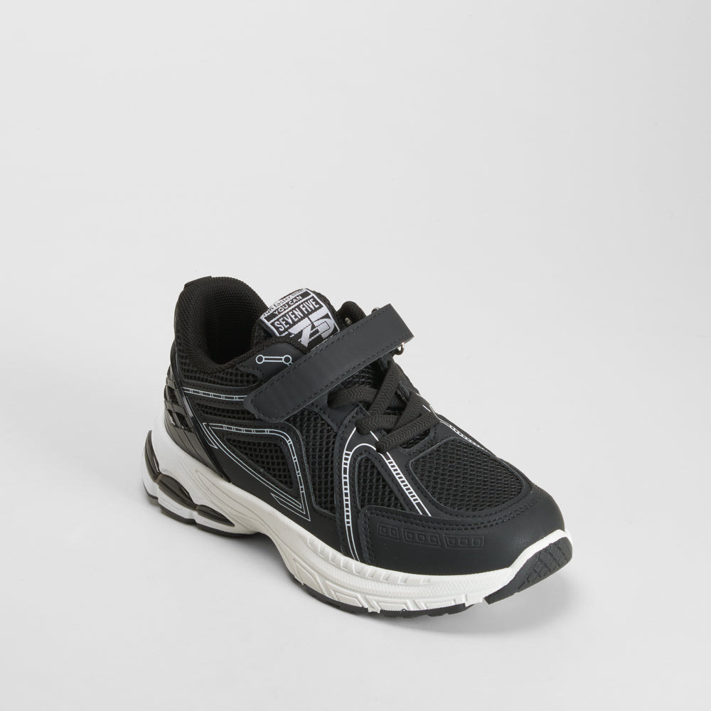 Sneaker con velcro negra SEVEN FIVE