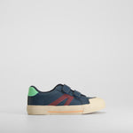 Zapatilla casual azul con tiras ajuste SEVEN FIVE