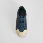 Zapatilla casual azul con tiras ajuste SEVEN FIVE