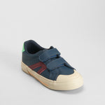 Zapatilla casual azul con tiras ajuste SEVEN FIVE