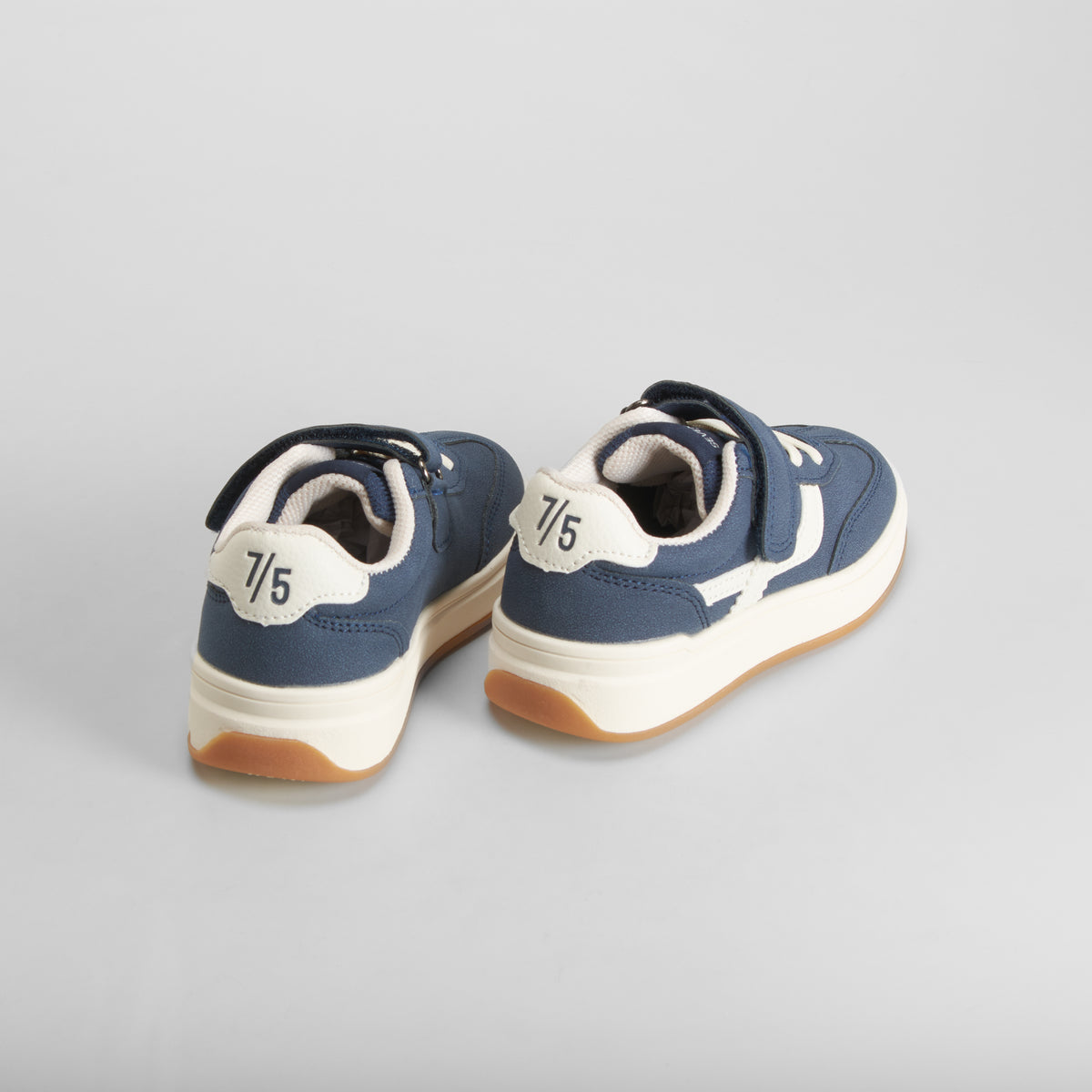 Zapatilla tenis velcro azul SEVEN FIVE