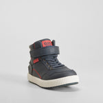 Zapatilla alta con detalles azul  SEVEN FIVE