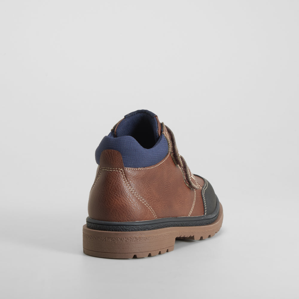 Botín casual velcro resistente marrón SEVEN FIVE
