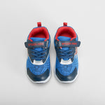 Zapatilla deportiva velcro luces azul SPIDERMAN