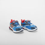 Zapatilla deportiva velcro luces azul SPIDERMAN
