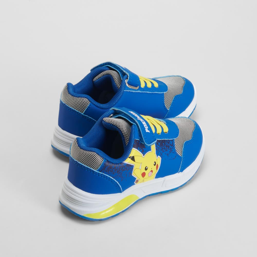 Zapatilla luces velcro azul POKÉMON