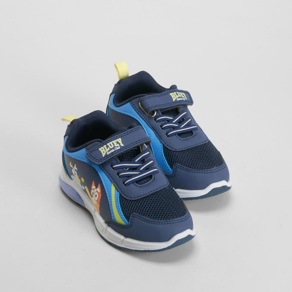 Zapatilla luces velcro azul BLUEY