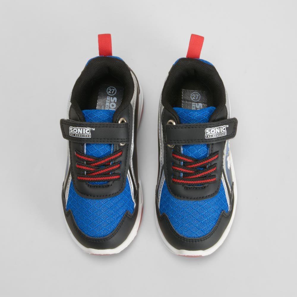 Deportiva cierre velcro luces azul SONIC