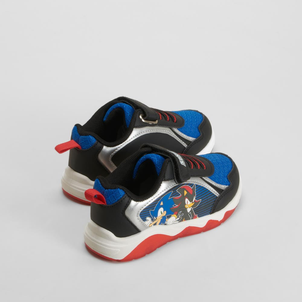 Deportiva cierre velcro luces azul SONIC