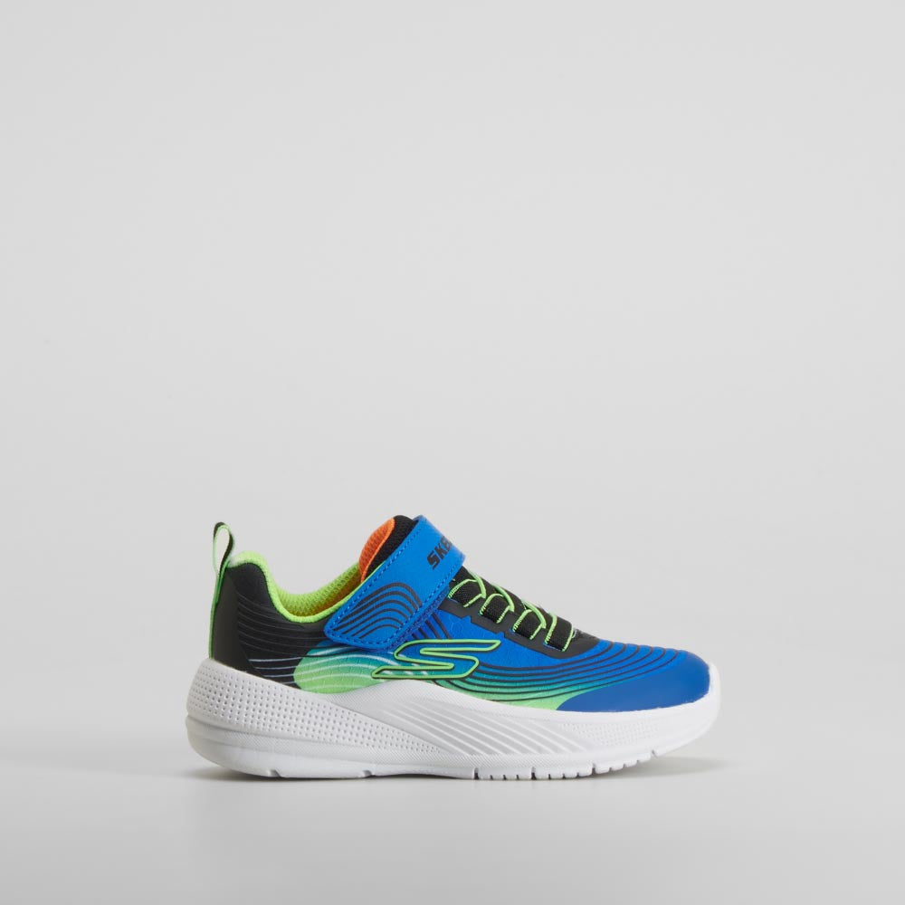 Deportiva Microspec Advance velcro azul SKECHERS