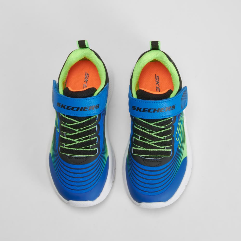 Deportiva Microspec Advance velcro azul SKECHERS