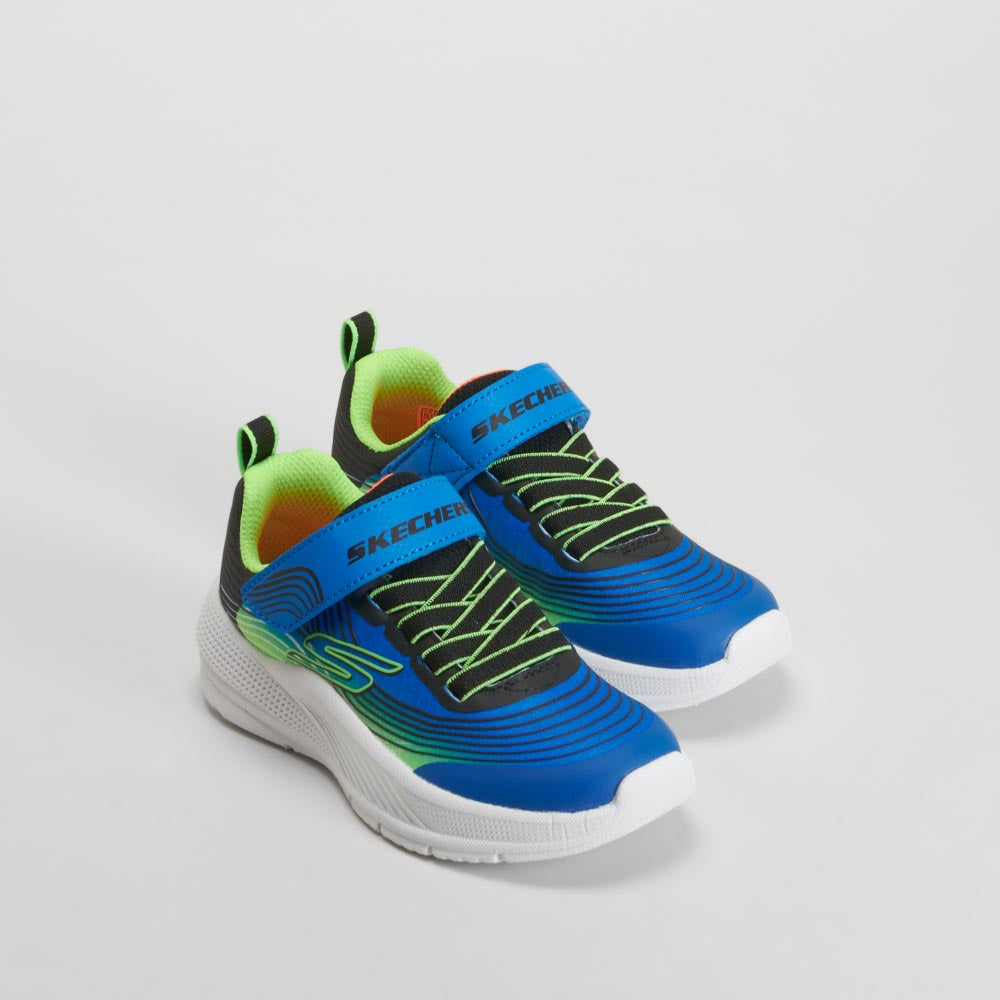 Deportiva Microspec Advance velcro azul SKECHERS