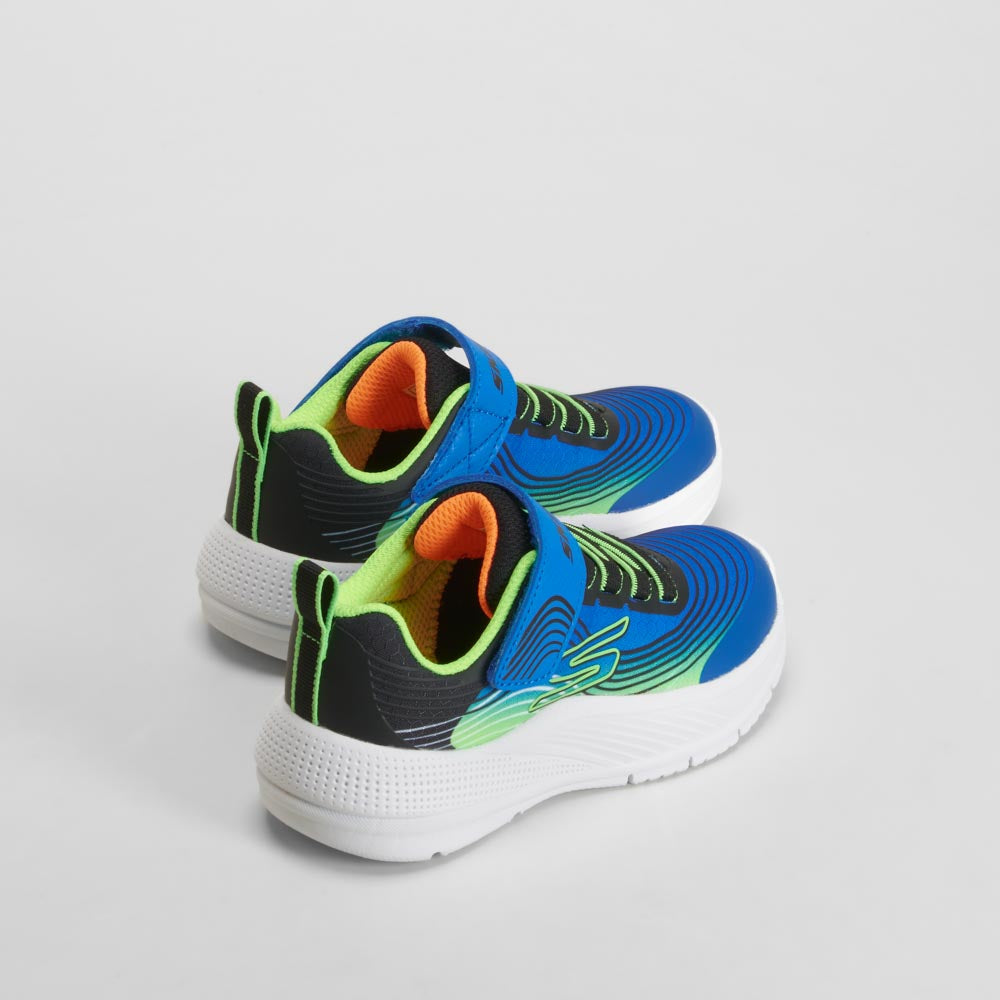 Deportiva Microspec Advance velcro azul SKECHERS