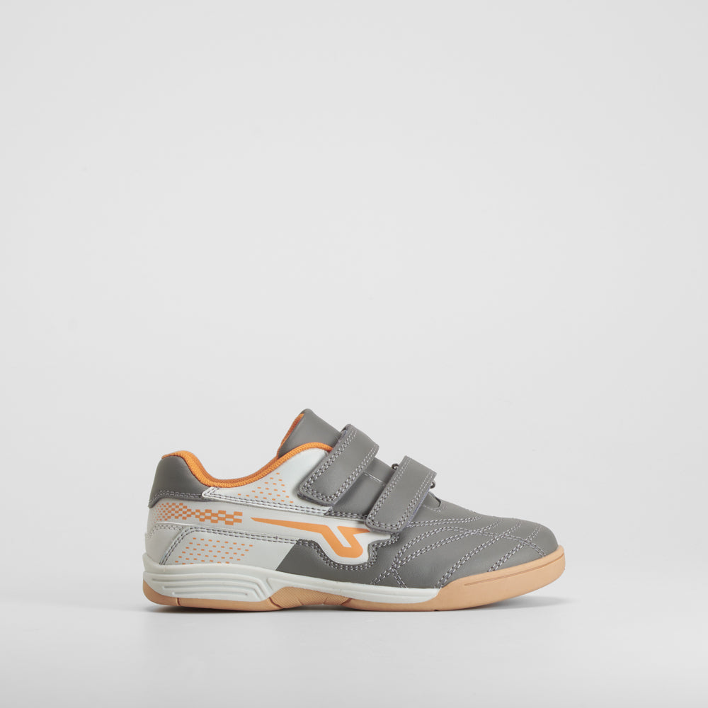 Deportiva cierre velcro futbol gris UTWO