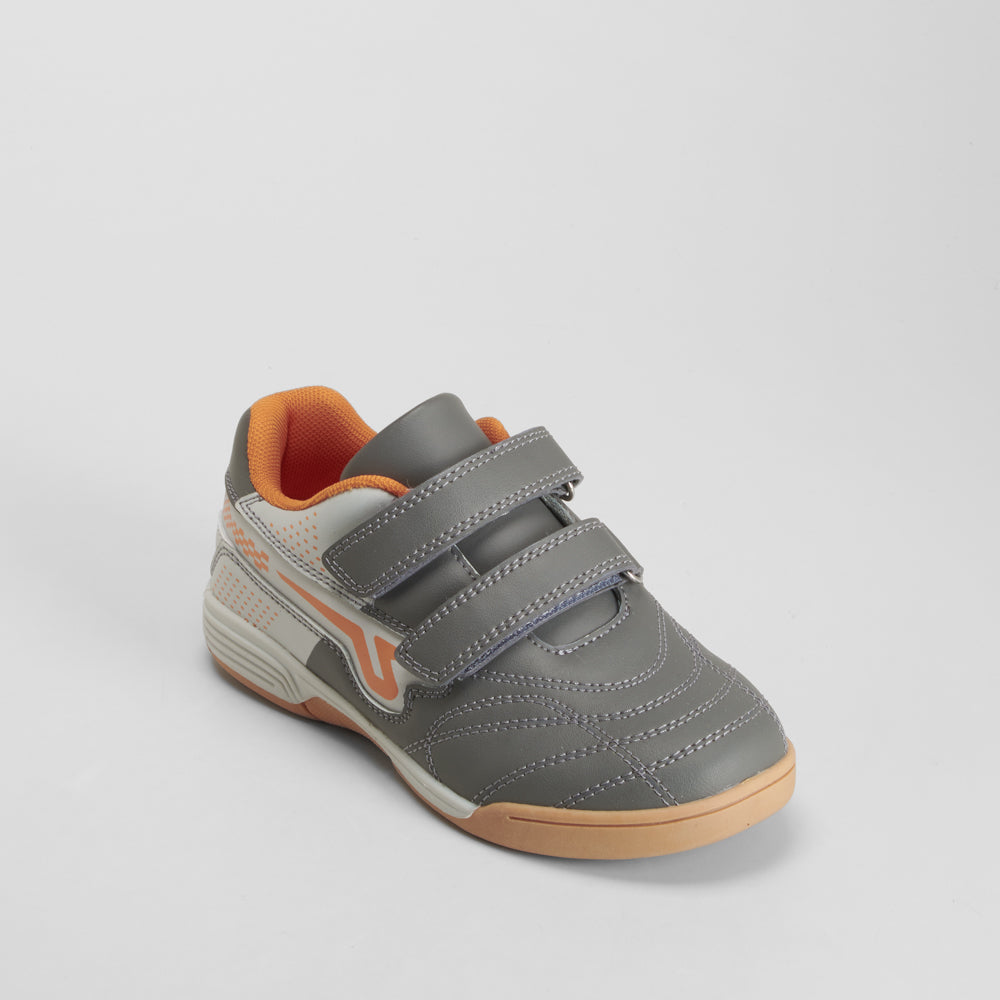 Deportiva cierre velcro futbol gris UTWO