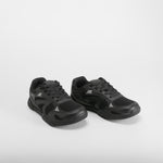 Zapatilla barefoot cordones negra SEVEN FIVE