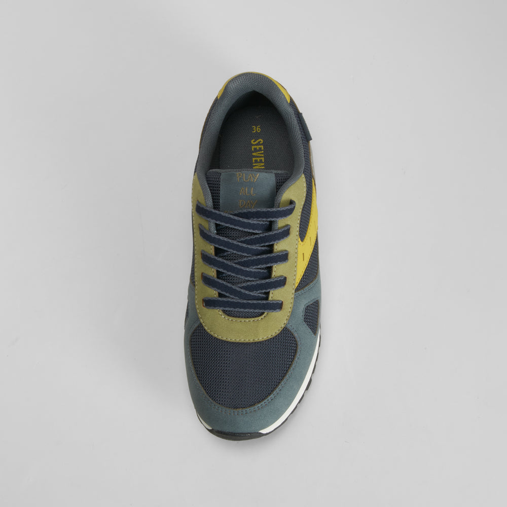 Zapatilla deportiva azul suela blanca SEVEN FIVE