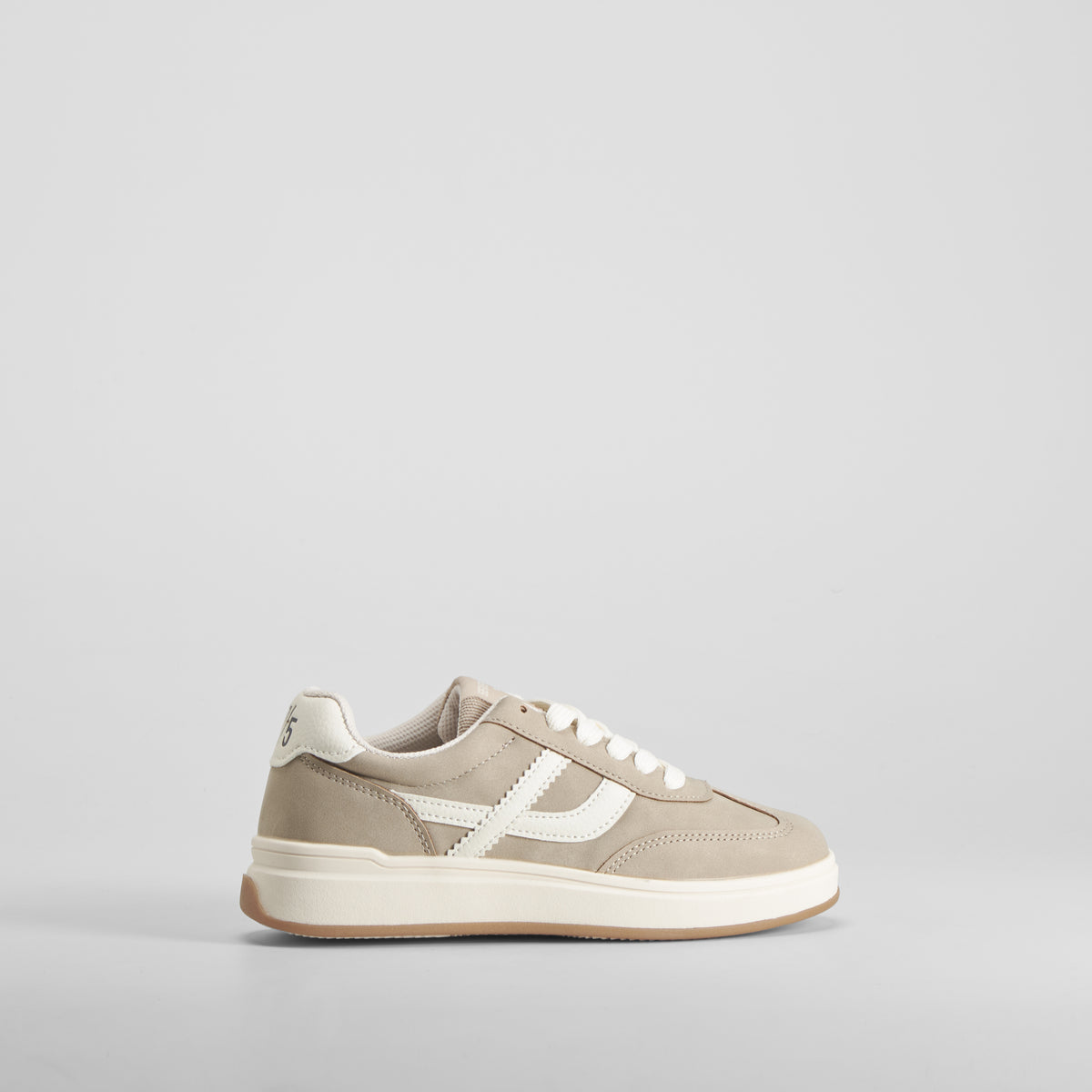 Zapatilla casual cordones beige SEVEN FIVE