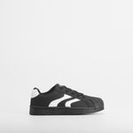 Zapatilla casual cordones negra SEVEN FIVE