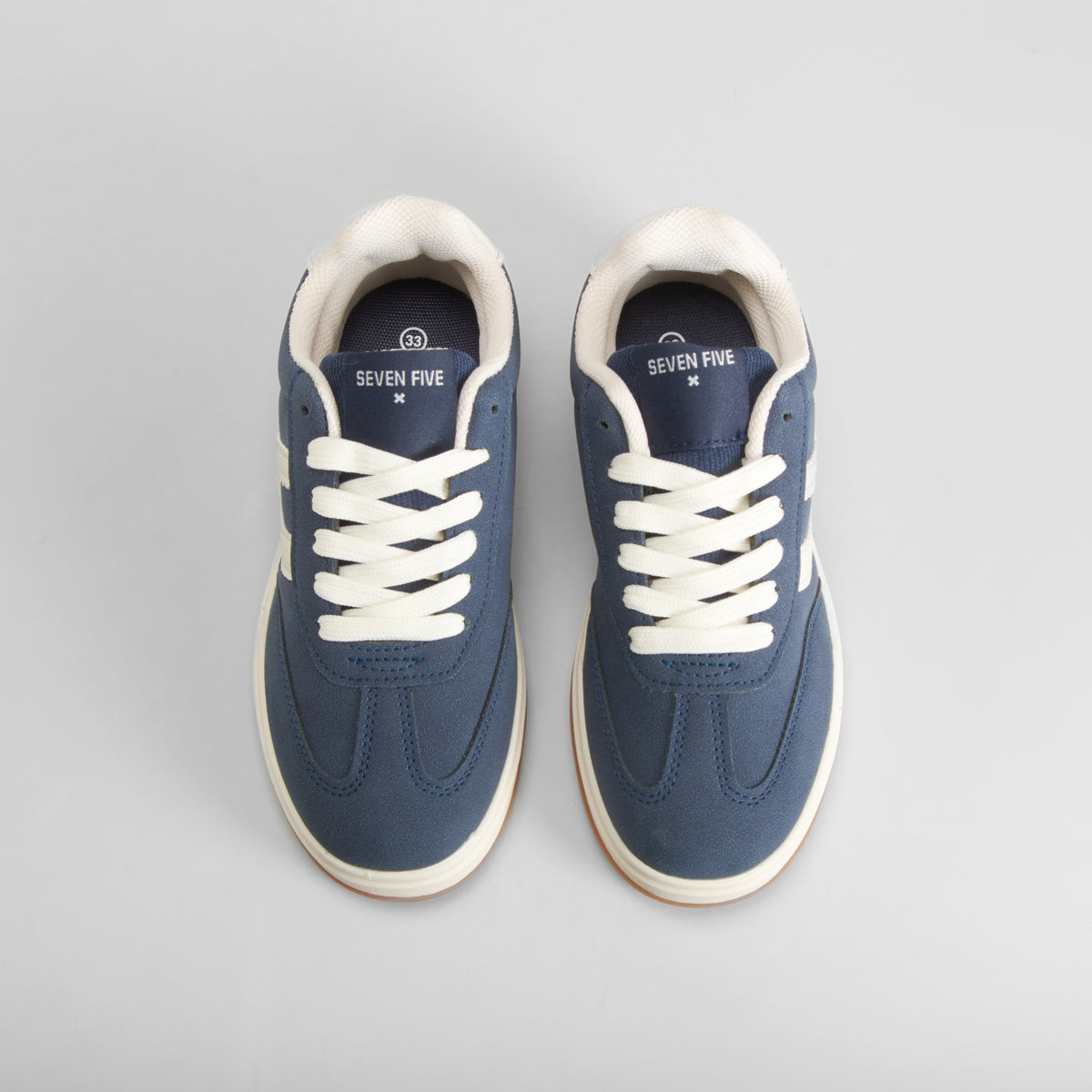 Zapatilla tenis cordones azul SEVEN FIVE