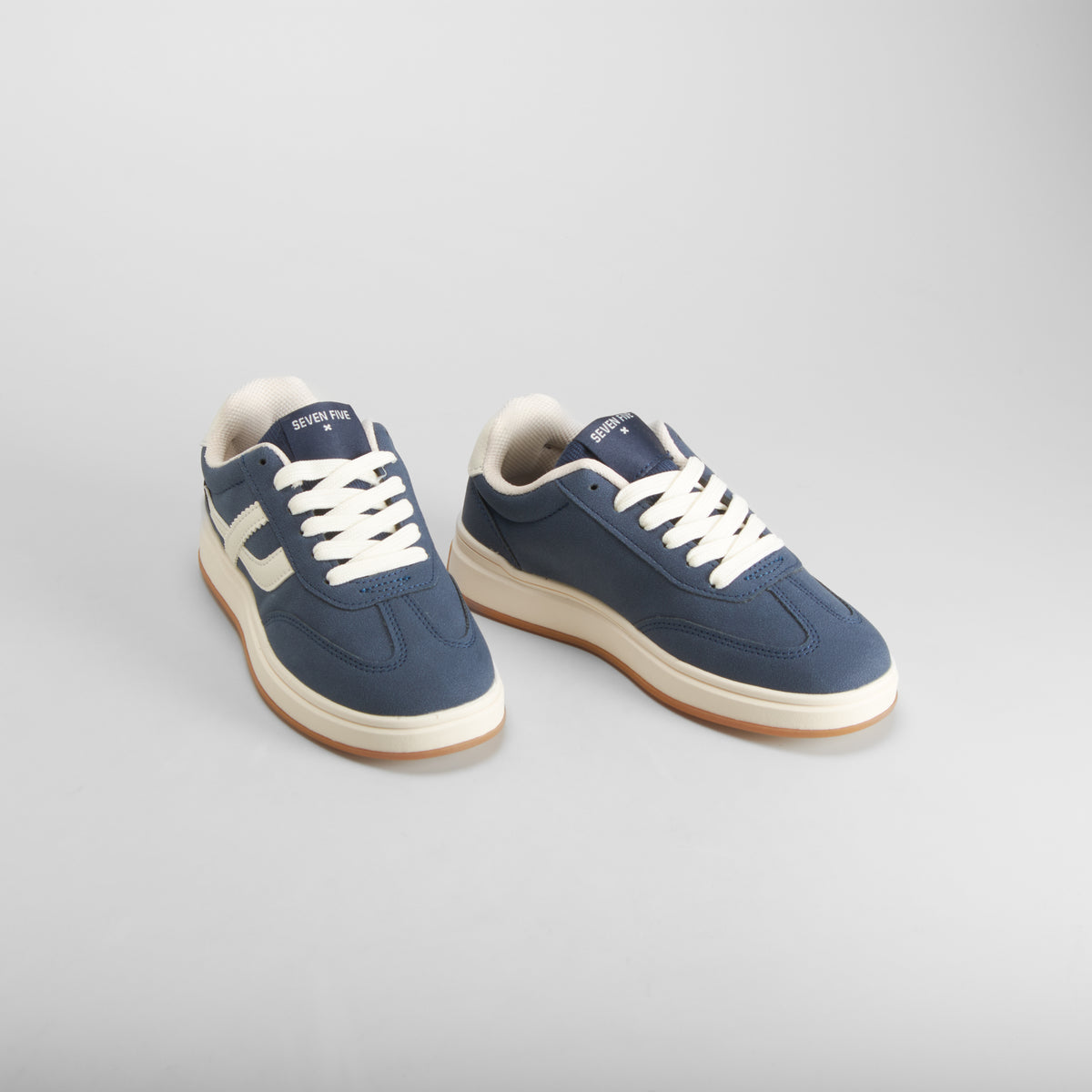 Zapatilla tenis cordones azul SEVEN FIVE