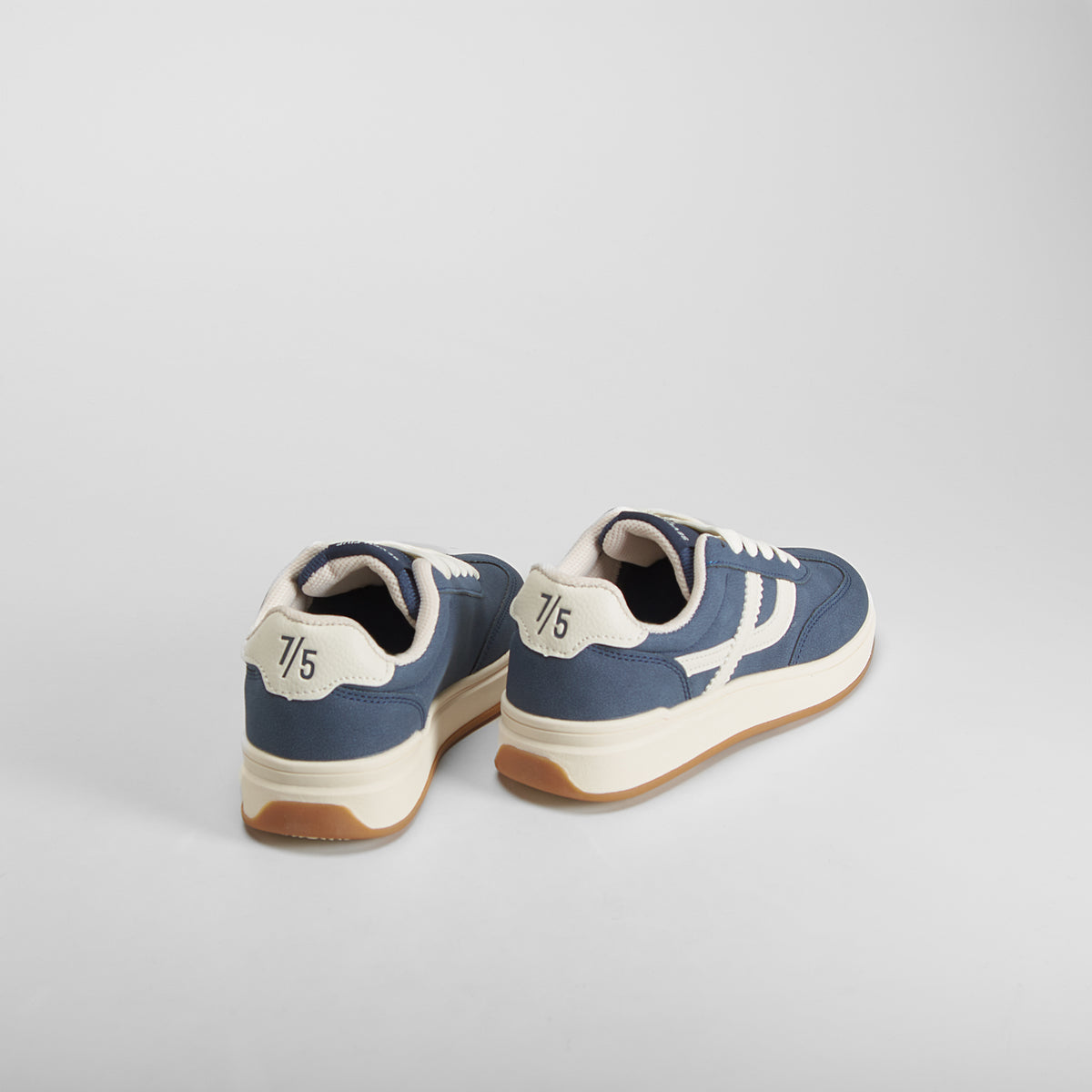 Zapatilla tenis cordones azul SEVEN FIVE