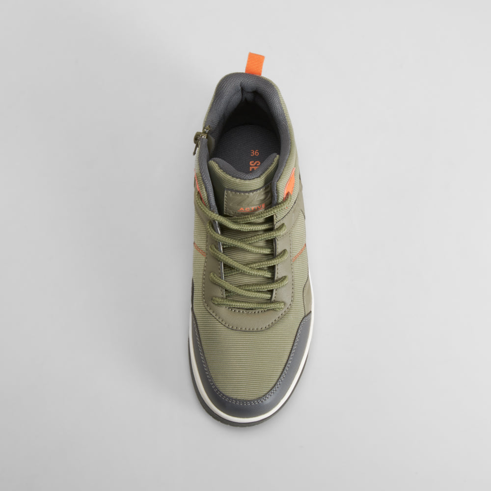 Deportiva alta casual verde SEVEN FIVE